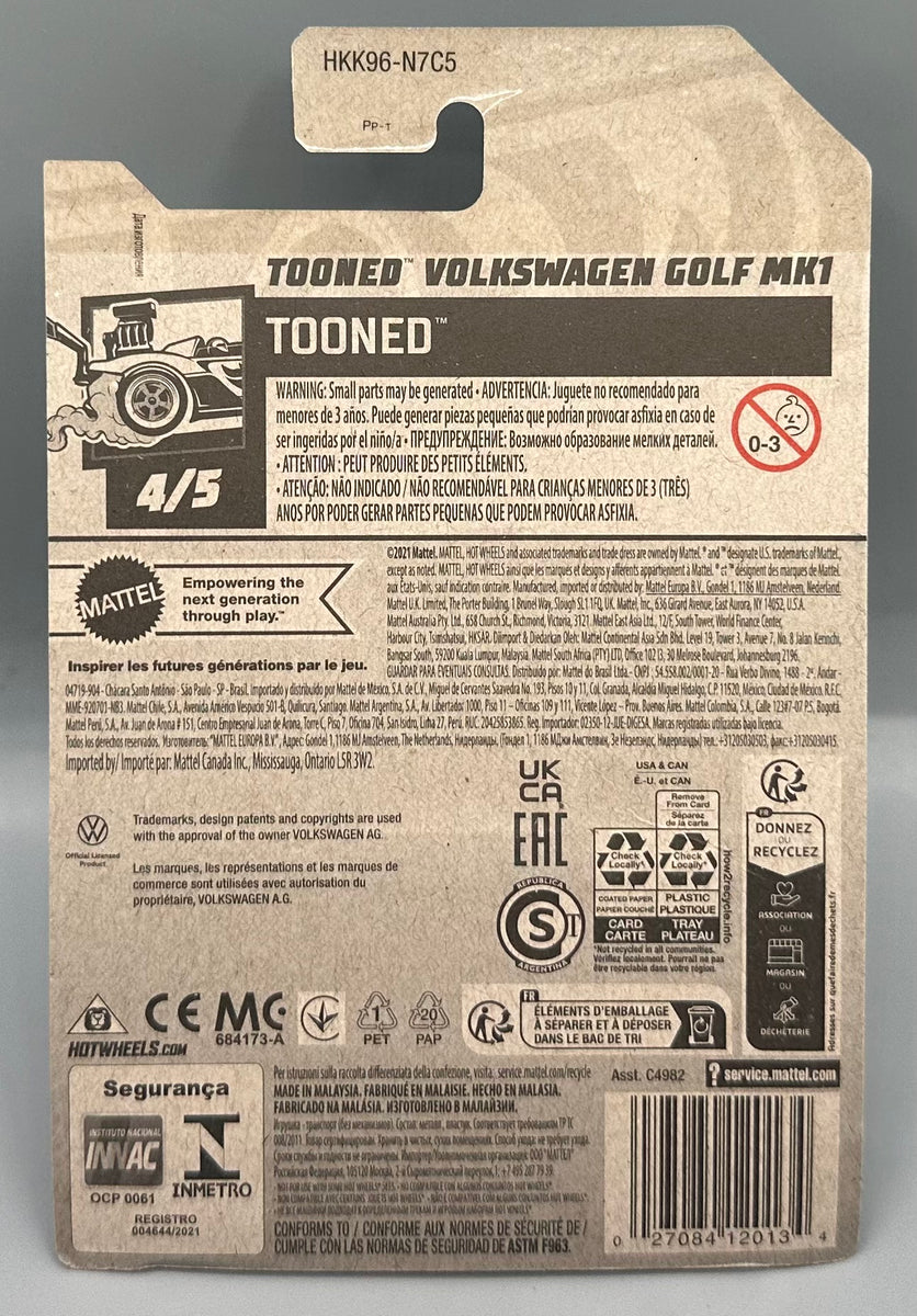 Hot Wheels Treasure Hunt Tooned VW Volkswagen Golf MK1 HW Models Ltd