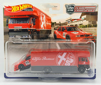 Hot Wheels Team Transport Alfa Romeo 155 V6 Ti & Fleet Flyer