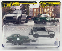 Hot Wheels Team Transport Jaguar MK1 & 2023 Land Rover Defender 110