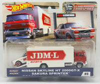 Hot Wheels Team Transport Nissan Skyline HT 2000GT-X & Sakura Sprinter