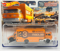 Hot Wheels Team Transport Mad Mike Mazda RX3 GT & Sakura Sprinter