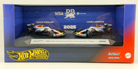Hot Wheels 2025 Formula 1 2 Pack Visa Cash App Racing Bulls Formula One Team Isack Hadjar & Liam Lawson