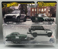 Hot Wheels Team Transport Jaguar MK1 & 2023 Land Rover Defender 110