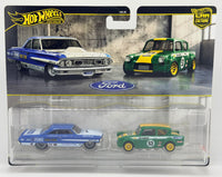 Hot Wheels 2 Pack '67 Ford Anglia Racer & Custom '64 Galaxie 500