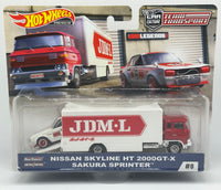 Hot Wheels Team Transport Nissan Skyline HT 2000GT-X & Sakura Sprinter