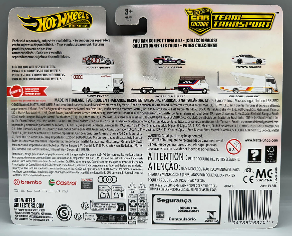 Hot Wheels Team Transport 1/64 - Toyota Soarer + Kousoku Hauler #79 - Boîte Fermée - 2025