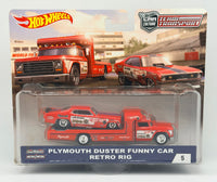 Hot Wheels Team Transport Plymouth Duster Funny Car & Retro Rig