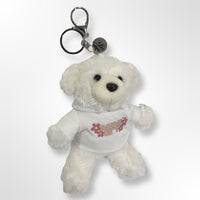 Mini GT Bear Bag Charm White