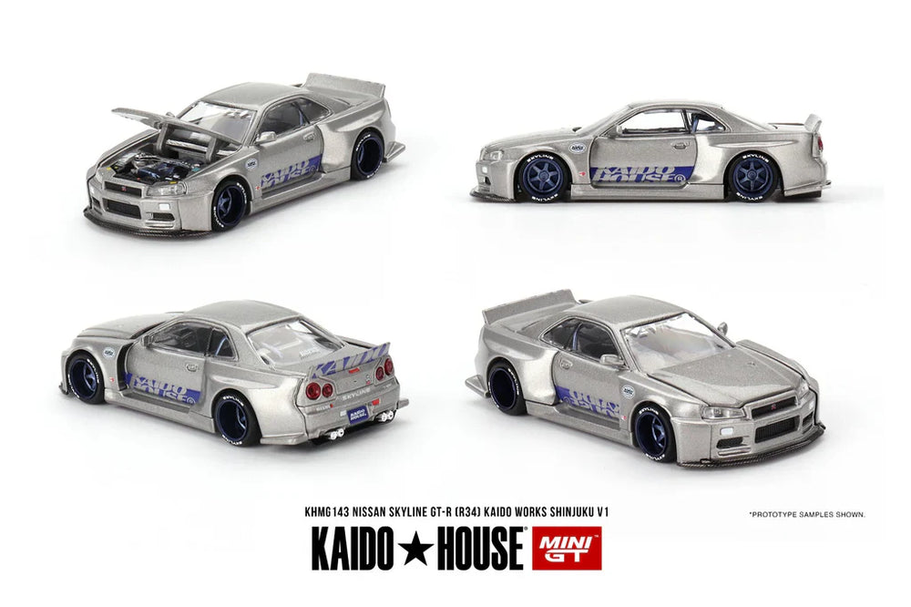 Mini GT X Kaido House 143 Nissan Skyline GT-R Kaido Works Shinjuku V1