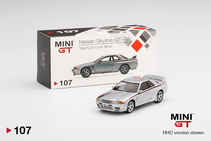 Mini GT 107 Nissan Skyline GT-R Nismo S-Tune Silver