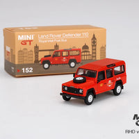 Mini GT 152 Land Rover Defender 110 Royal Mail Post Bus