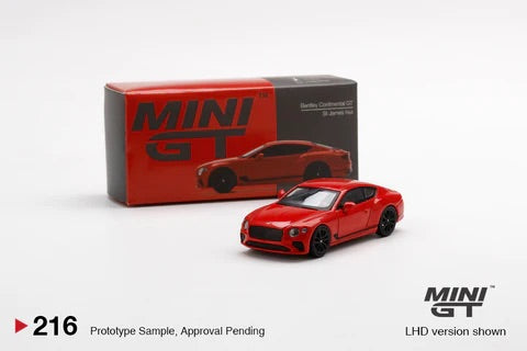 Mini GT 216 Bentley Continental GT St. James Red