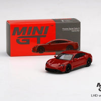 Mini GT 289 Porsche Taycan Turbo S Carmine Red