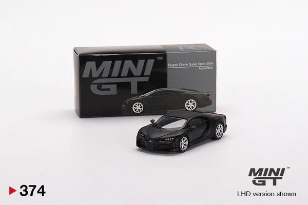 Mini GT 374 Bugatti Chiron Super Sport 300+ Matte Black