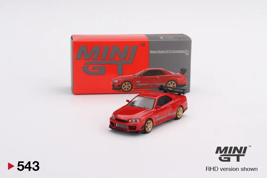Mini Gt 543 Nissan Skyline GT-R R34 Tommy Kaira R-Z Red