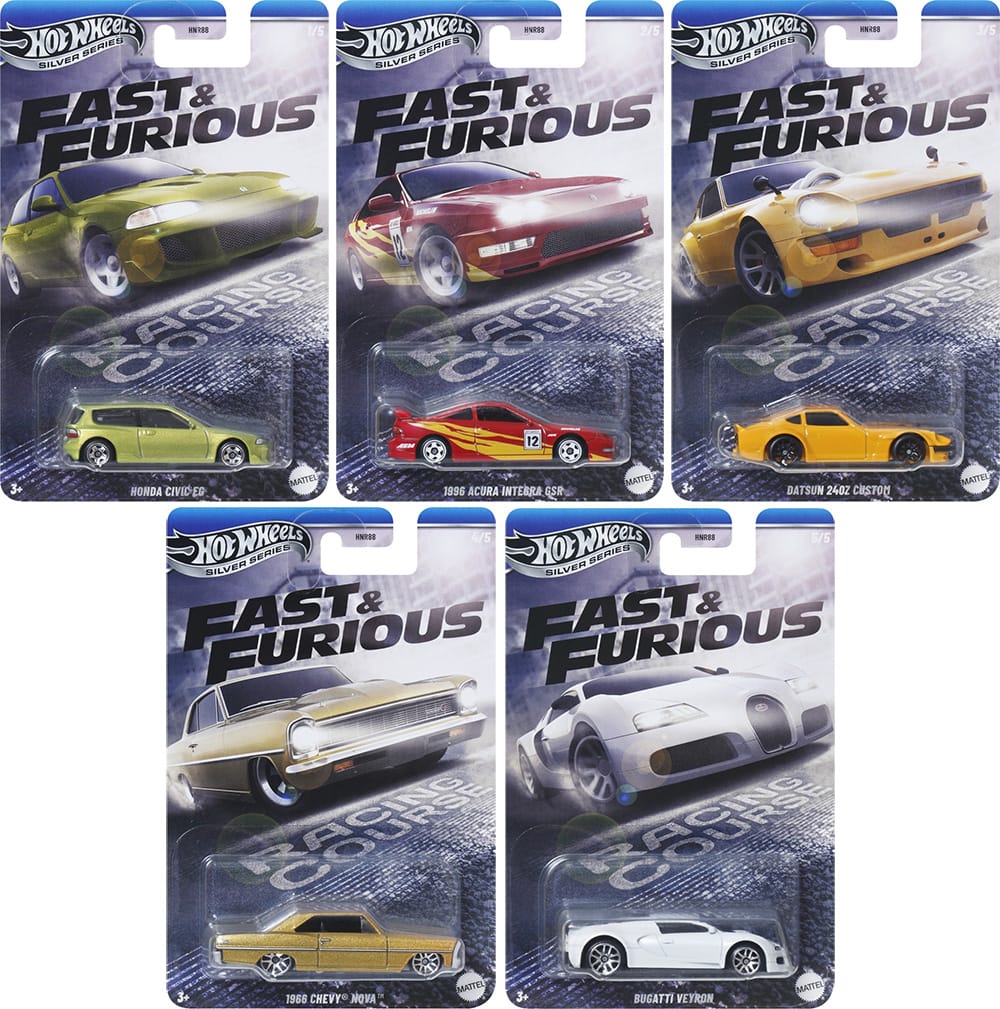 Hot Wheels Silver Series Fast & Furious 5 Car Set