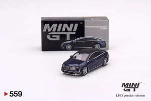 Mini GT 559 Mercedes Bemz EQS 580 4Matic Blue Metallic