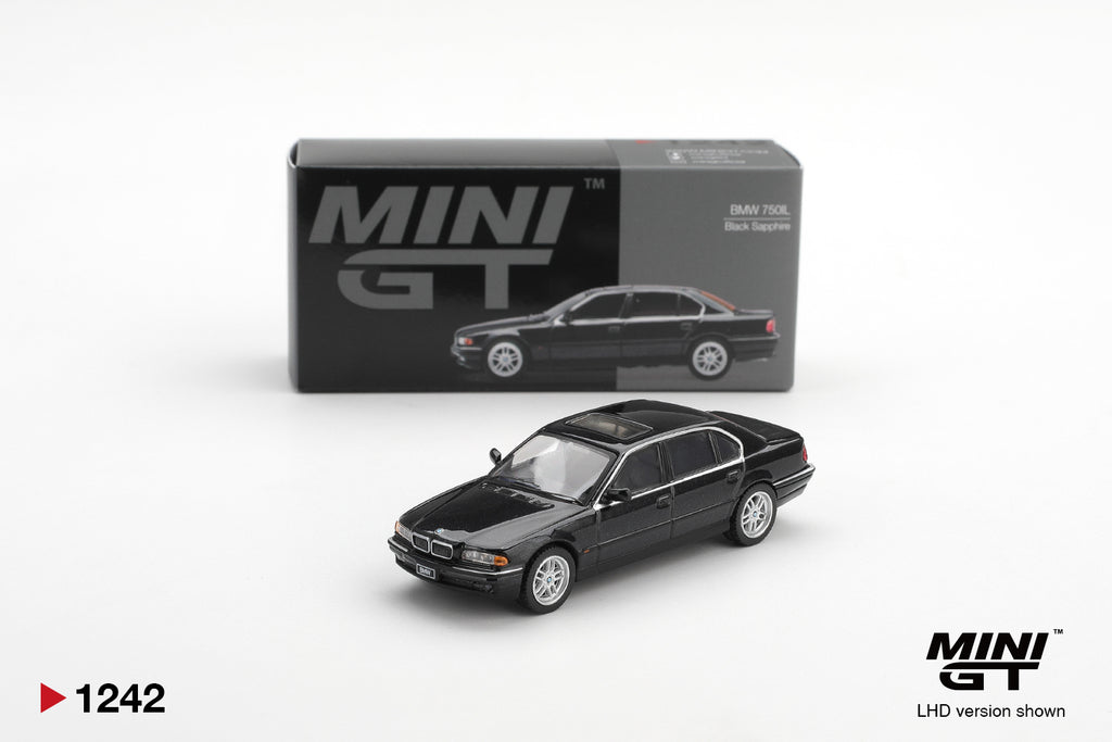 Mini GT 1242 BMW 750IL Black Sapphire | HW Models Ltd
