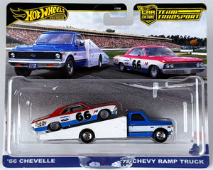 Hot Wheels Team Transport '66 Chevelle & '72 Chevy Ramptruck