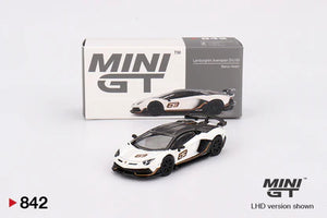 Mini GT 842 Lamborghini Aventador SVJ 63 Bianco Asopo