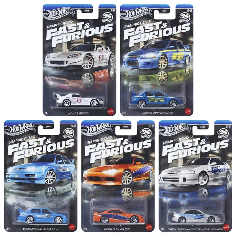 Hot Wheels Silver Series Fast & Furious 5 Car Set