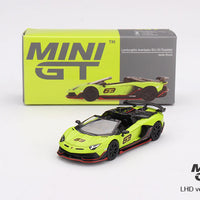 Mini GT 887 Lamborghini Aventador SVJ 63 Roadster Verde Shock