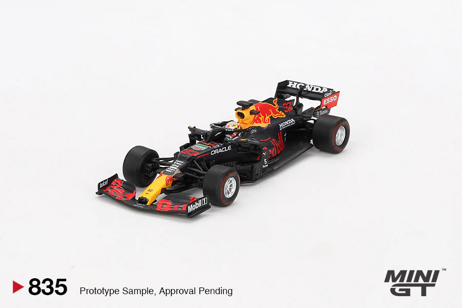 Mini GT 835 Red Bull RB16B #33 2021 Abu Dhabi Grand Prix Winner Max Verstappen