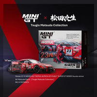Mini GT 875 Nissan GT-R NISMO #23 "Motul AUTECH GT-R 2021" SUPER GT SERIES Susuka Winner W/ Matsuda Figure