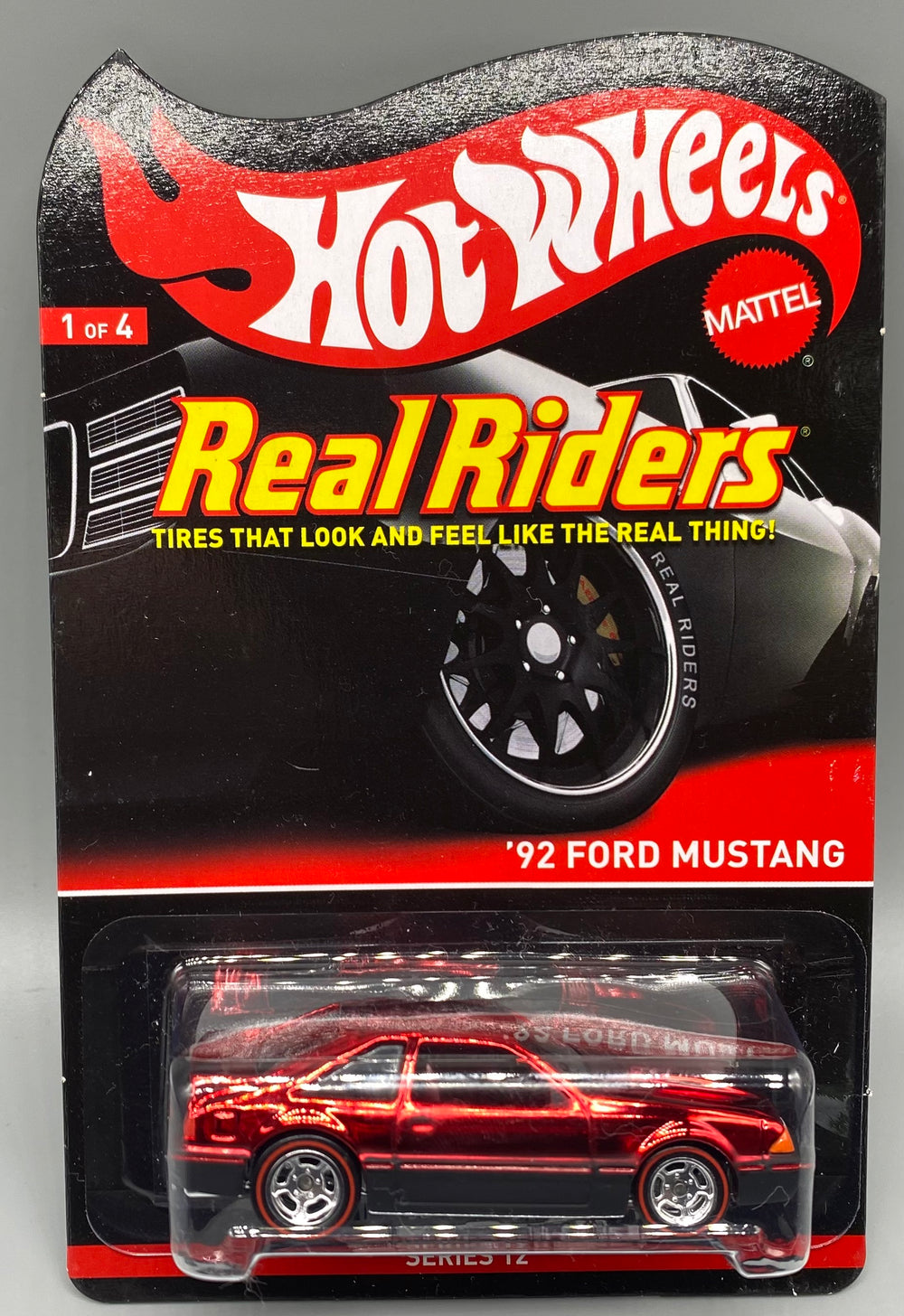 Hot Wheels RLC Red Line Club Real Riders '92 Ford Mustang
