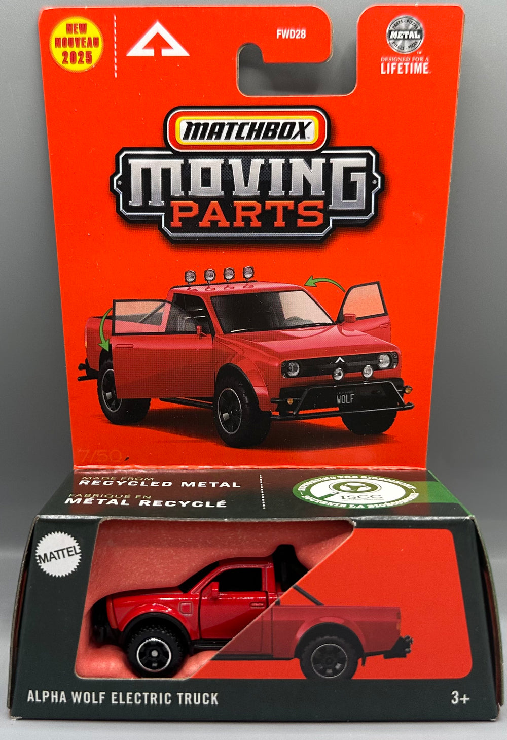 Matchbox Moving Parts Alpha Wolf Electric Truck