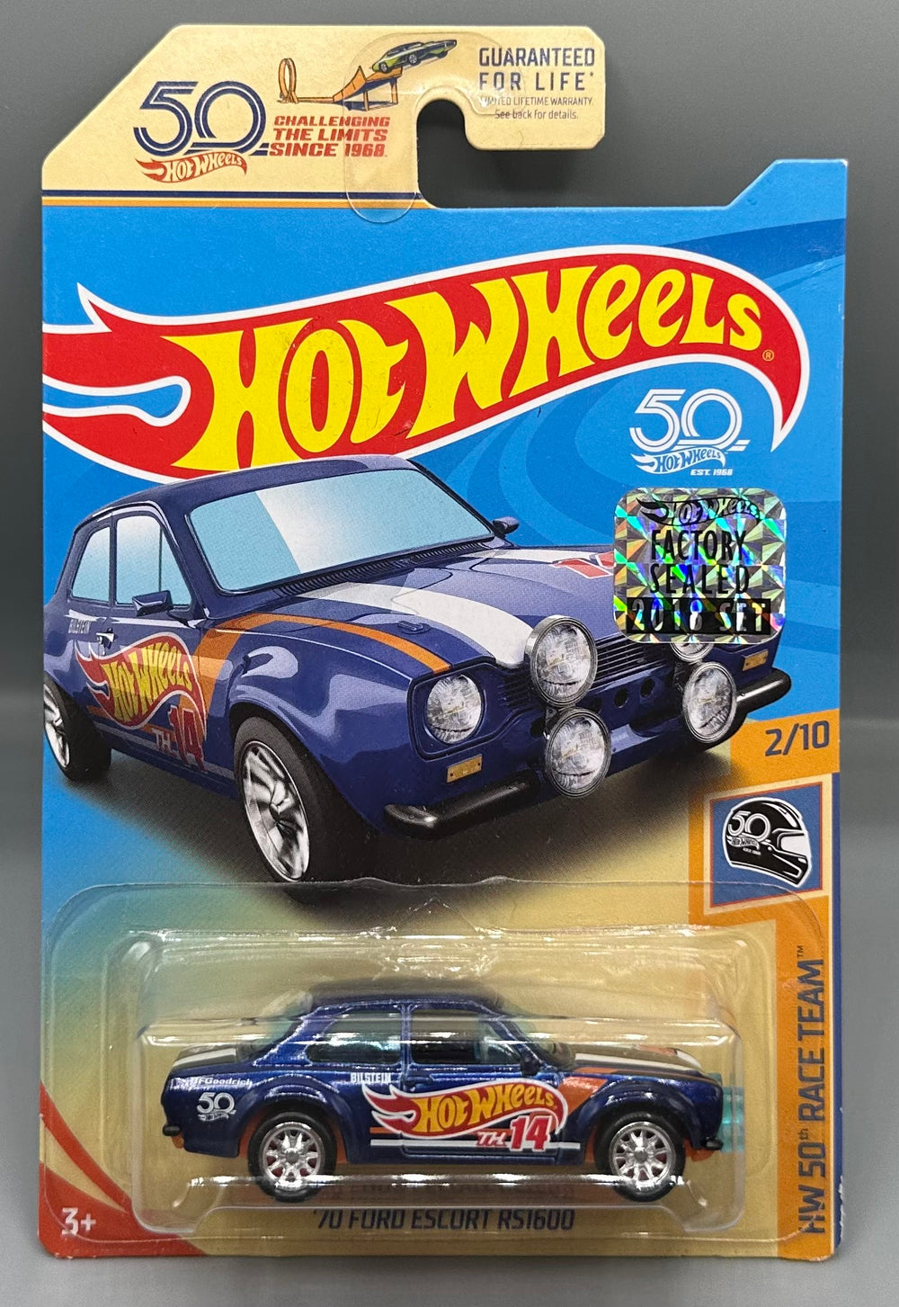 Hot Wheels Super Treasure Hunt '70 Ford Escort RS1600 Factory Sealed