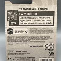 Hot Wheels Zamac '15 Mazda MX-5 Miata Factory Sealed