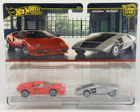 Hot Wheels 2 Pack Lamborghini Countach LP5000 QV & Lancia Stratos Zero
