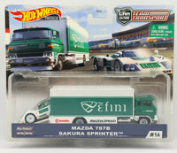 Hot Wheels Team Transport Mazda 787B & Sakura Sprinter
