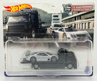 Hot Wheels Team Transport 1997 Mercedes Benz CLK GTR & Fleet Street
