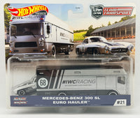 Hot Wheels Team Transport Mercedes Benz 300 SL & Euro Hauler
