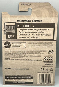 Hot Wheels Target Red Edition Delorean Alpha5