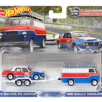 Hot Wheels Team Transport '70 Rover P6 Group & HW Rally Hauler