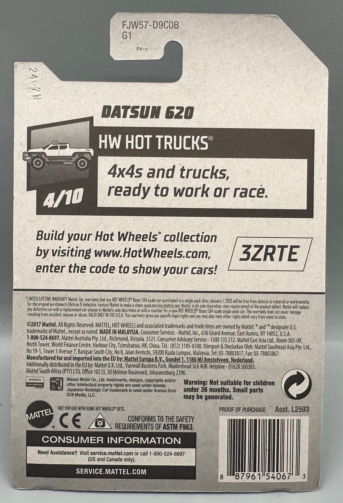 Hot Wheels Datsun 620 HW Models Ltd