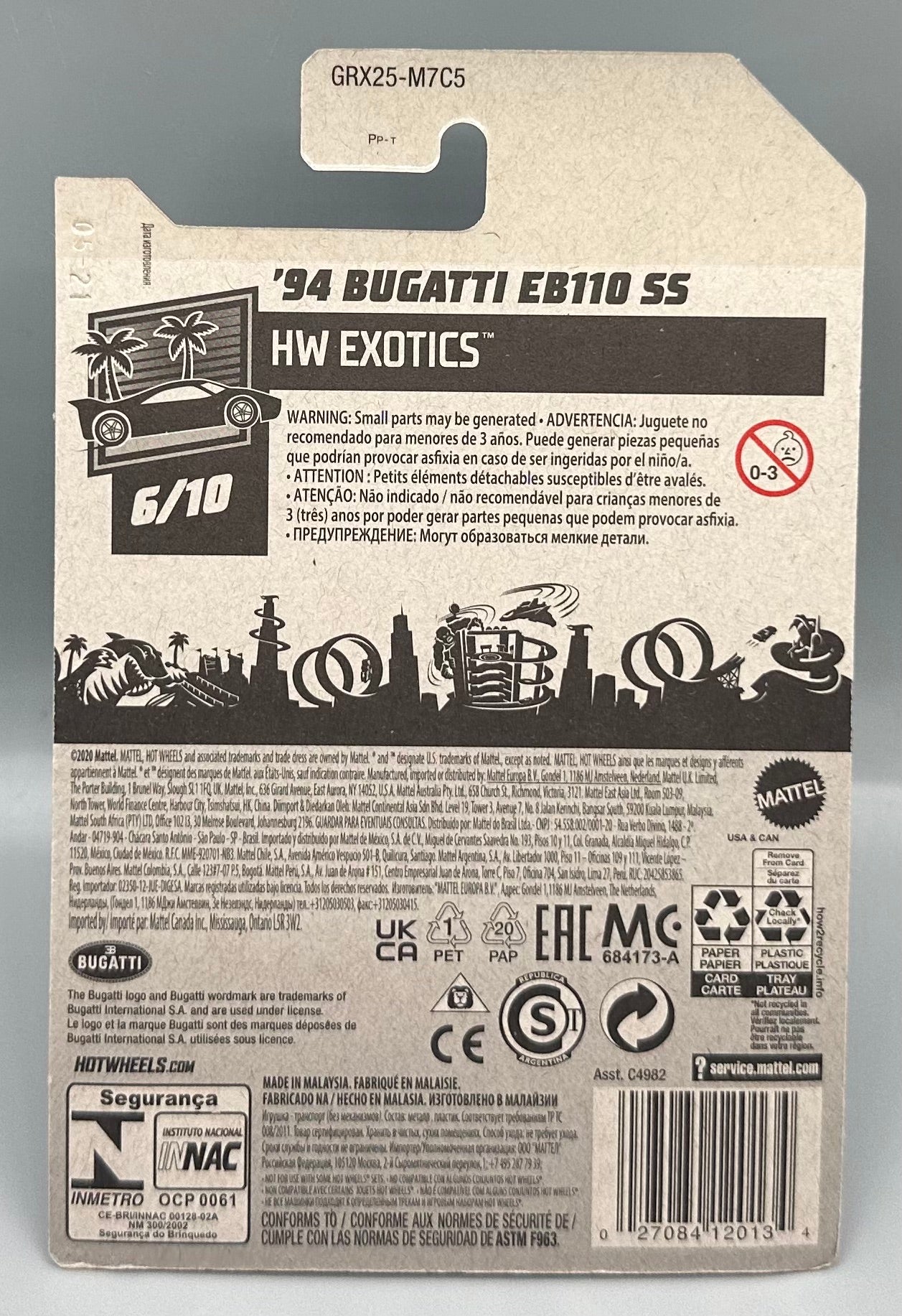 Hot Wheels '94 Bugatti EB110 HW Models Ltd
