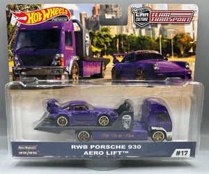 Hot Wheels Team Transport RWB Porsche 930 & Aero Lift