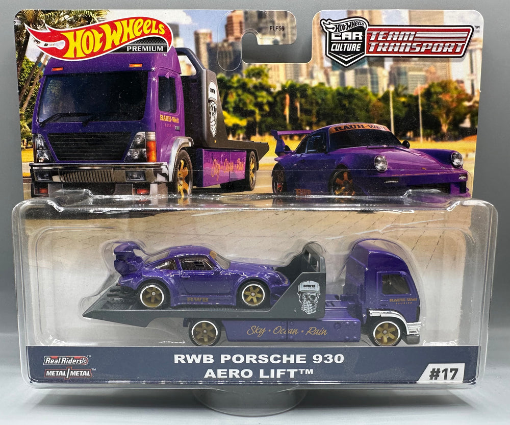 Hot Wheels Team Transport RWB Porsche 930 & Aero Lift