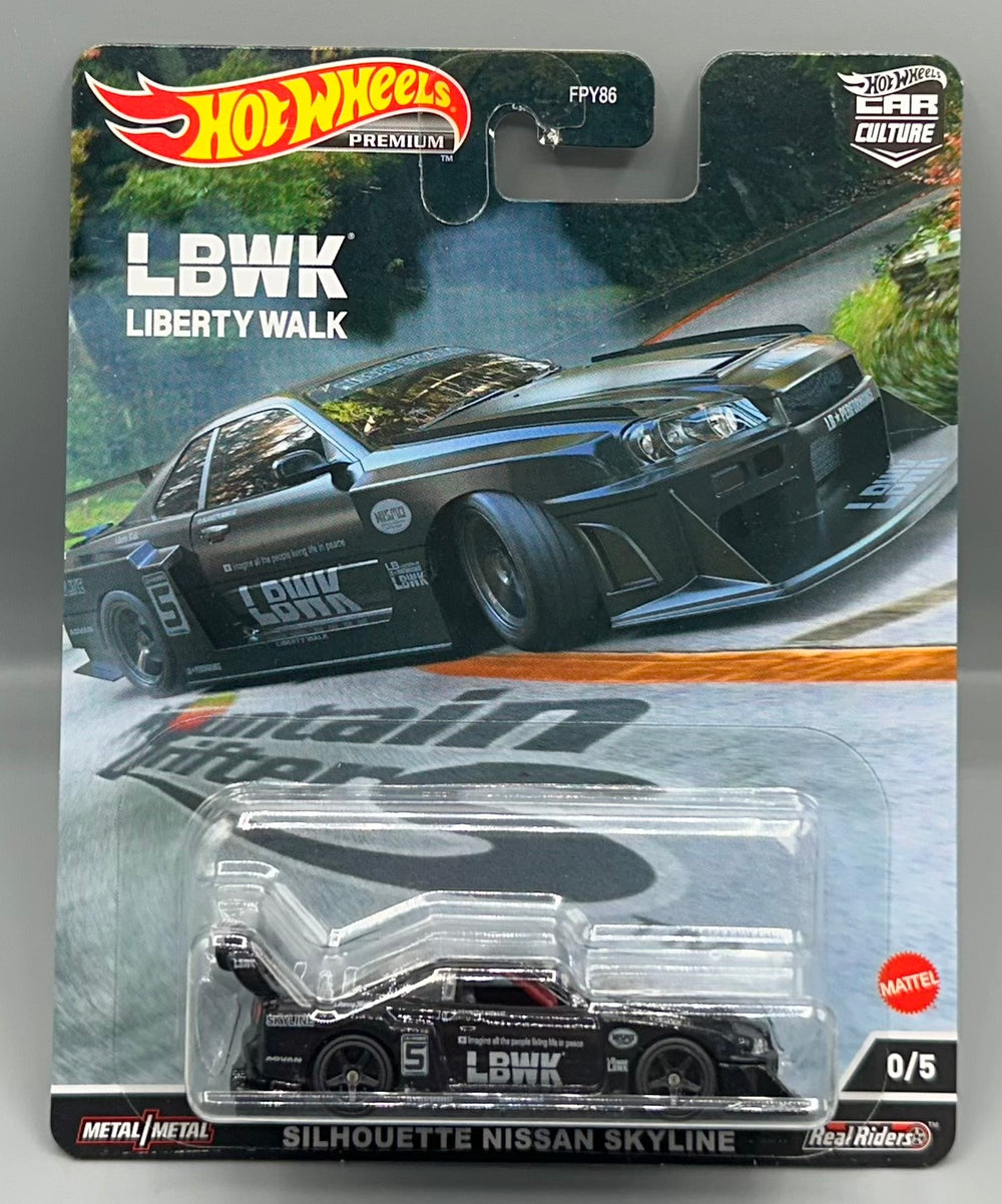 Hot Wheels Mountain Drifters Liberty Walk LB ER34 Super Silhouette Nissan Skyline