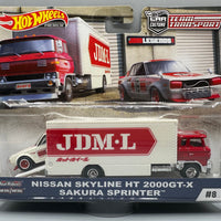 Hot Wheels Team Transport Nissan Skyline HT 2000GT-X & Sakura Sprinter