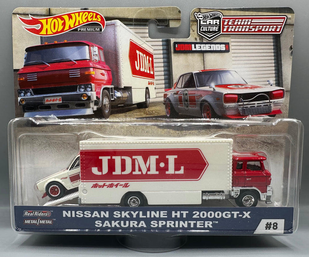 Hot Wheels Team Transport Nissan Skyline HT 2000GT-X & Sakura Sprinter
