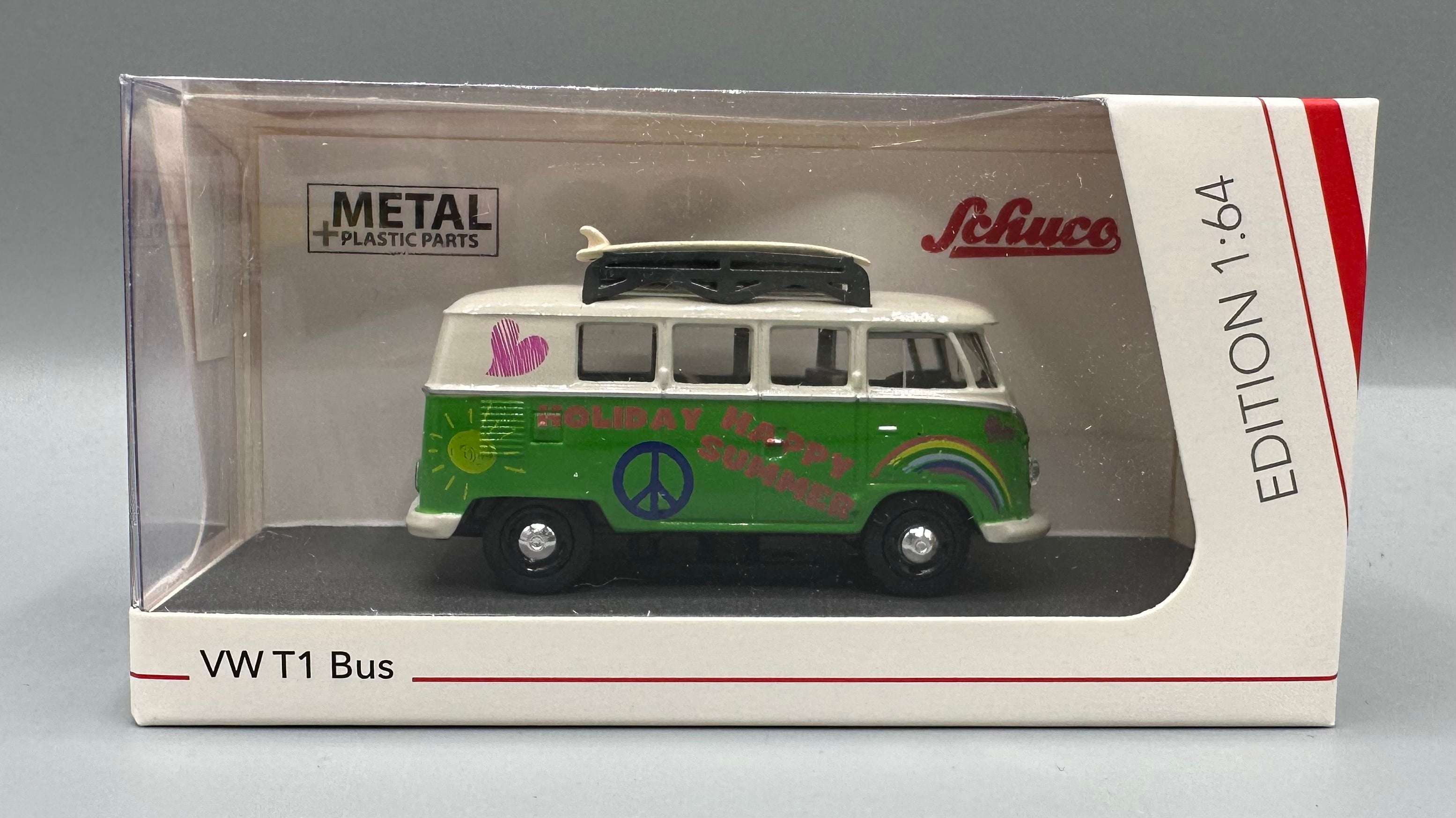 Schuco ジオラマ VW T1 モルゲンポスト フィギュア付き 1/43
