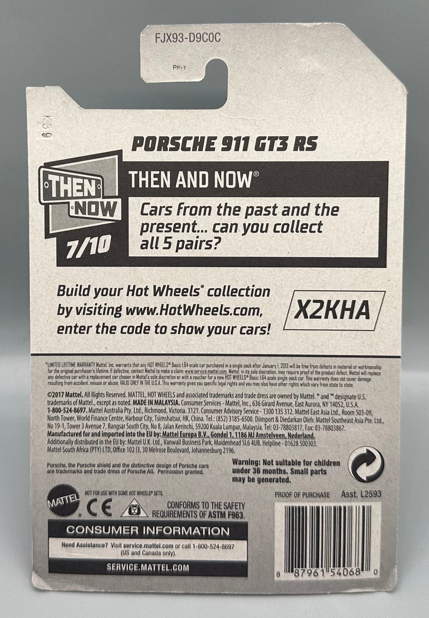 Hot Wheels Porsche 911 GT3 RS HW Models Ltd