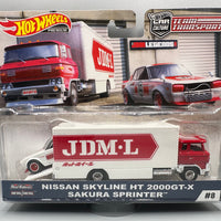 Hot Wheels Team Transport Nissan Skyline HT 2000GT-X & Sakura Sprinter