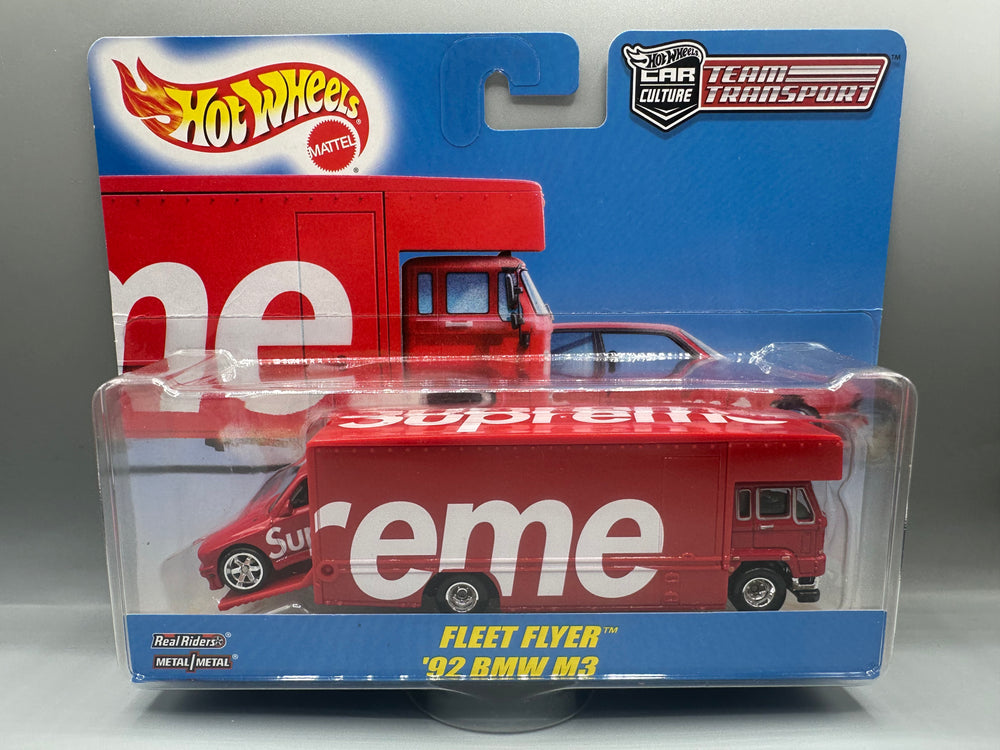 Hot Wheels Team Transport Supreme '92 BMW M3 & Fleet Flyer