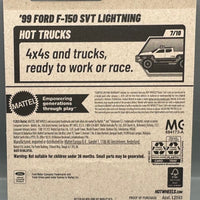 Hot Wheels '99 Ford F-150 SVT Lightning